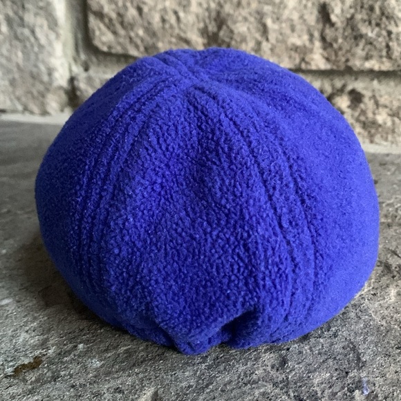 Baby GAP Fleece Blue Ball Cap Hat size M 6–12 Mo. Fall Winter Spring Baby Unisex - Picture 6 of 12